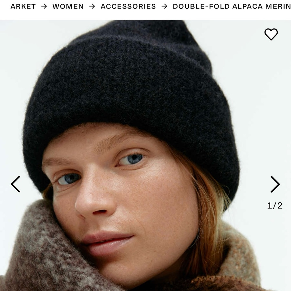 Double Fold Alpaca Merino Beanie Hat